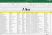 clean, analyse, format and data entry in excel