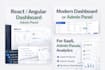 build a modern react or angular dashboard or admin panel