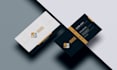 create a luxury minimalist business card design