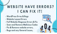 fix wordpress error php backend error fast, fix any critical issue wp help