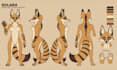 draw furry reference sheet fursona anthro oc character design anime ref sheet