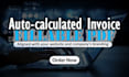 design auto calculated invoice with branding in fillable pdf