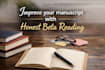 beta reader providing detailed feedback on manuscripts