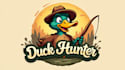 design outstanding duck hunter mascot logo