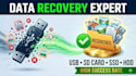 professionally recover deleted data, fix corrupted hard drive, usb, and ssd