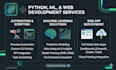 do python programming, machine learning, and deep learning web apps