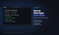create a full stack web app with react, next js, fast API and node js
