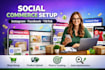 set up social commerce for instagram, facebook  tiktok