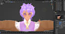 create 3d vtuber character modeling, rigging, and vrm setup for vroid and vrchat