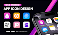 design custom app icon, app logo, ios and android icon