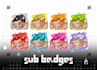 create twitch sub badges ych saiyan for stream