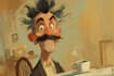 do cartoon style character illustration