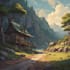 draw anime background and environment art