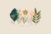 create boho  botanical feminine logo