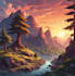draw anime style background art illustration for vtuber