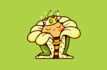 unique eye catching honey bee logo label design
