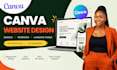design canva website landing page ugc portfolio and wix website redesign