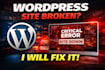 fix critical wordpress errors and recover your broken website