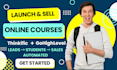 setup thinkific with gohighlevel automation for online courses
