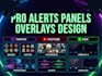 design streamer graphics twitch overlay alerts panels stream screen youtube kick