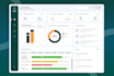 design modern dashboard, saas, CRM, admin panel UI UX in figma