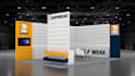 design a professional exhibition stall