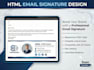 design a professional clickable HTML email signature