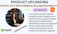 do shopify etsy wix woocommerce wordpress product listing data entry SEO optimiz
