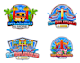 design modern bounce house logo for your business