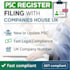 psc register filing with companies house UK