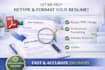 retype, format, and edit your resume or CV professionally
