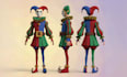 create 3d low poly character modeling, rigging, and animation for game assets