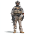 draw 2d game art military, alien character design