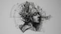 create unique scribble art sketch illustrations