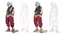 draw cheap coloured sketch anime style for you