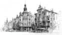 hand draw architecture and urban design sketches