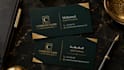 design a professional business card ready for print in arabic and english