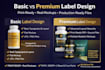 design professional supplement and product label design