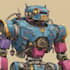 amazing character mecha robot illustration