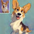 pet portrait into cartoon disney
