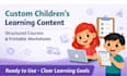 design children course, curriculum activity worksheets