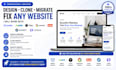 design clone migrate, fix weebly jimdo tilda webador duda, showit, looka website