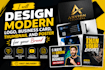 design modern logo, business card, thumbnail and poster professionally