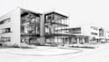 draw an architectural sketch for commercial use