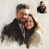paint custom couple portrait