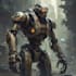 create a sci fi robot illustrations with cinematic detail