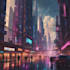 create stunning sci fi city illustrations