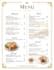 design a professional and modern restaurant menu