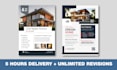 design a professional real estate, business, and medical flyer