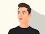 draw flat minimalist vector portrait from your photo